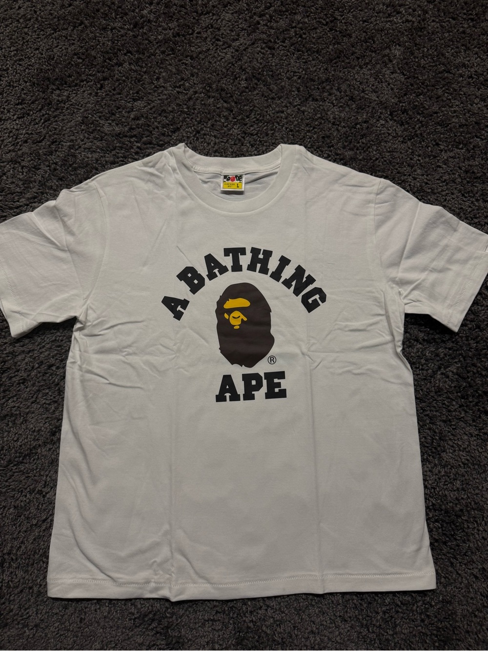 White Bape Logo Graphic Tee
